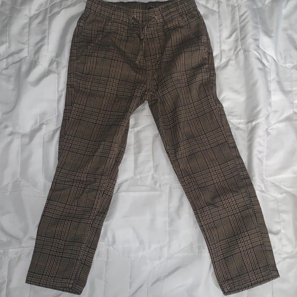 h&m plaid toddler plants